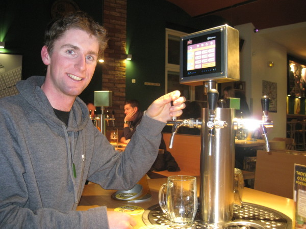 Pouring your own beer at your own table and paying by the Liter 