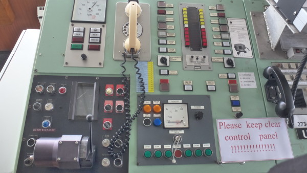 The russian control board for the ship