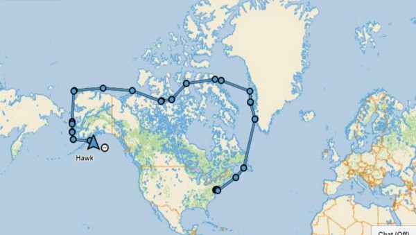 Our route through he north West Passage