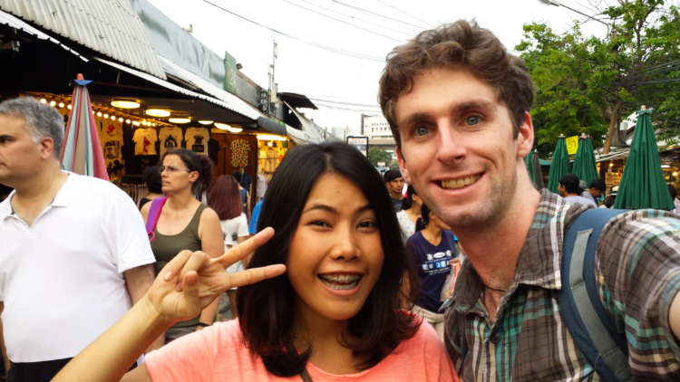My couchsurfing host MoA who showed me around Chatuchak