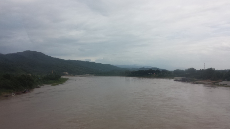 The Mekong River, The geographical Boarder between Laos and Thailand