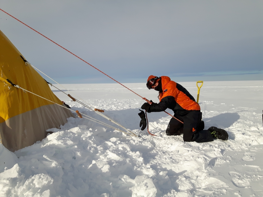Camping In Antarctica